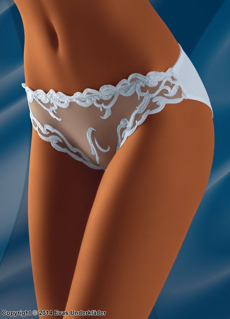 Hipster panty with swirl designs